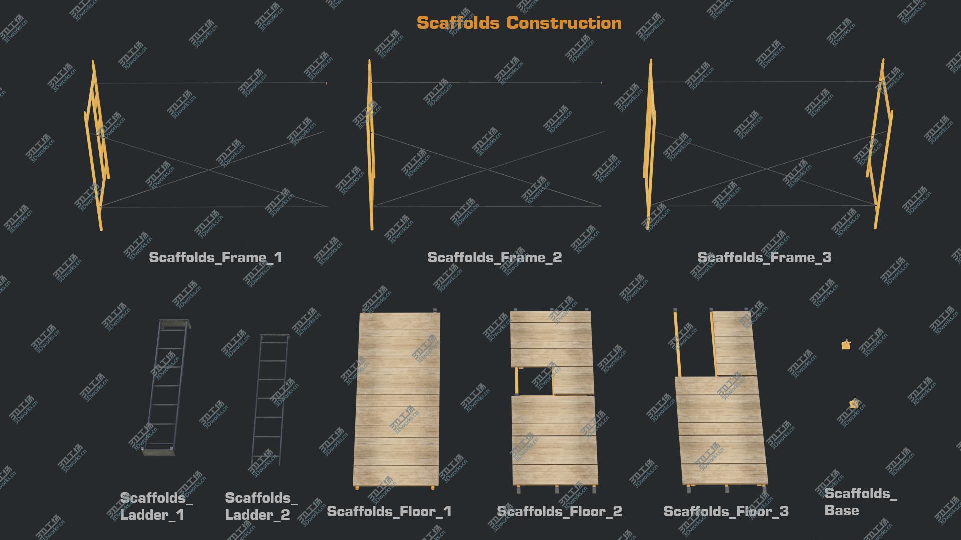 images/goods_img/2021040234/Scaffolds Modular LODs GameReady 3D model/4.jpg